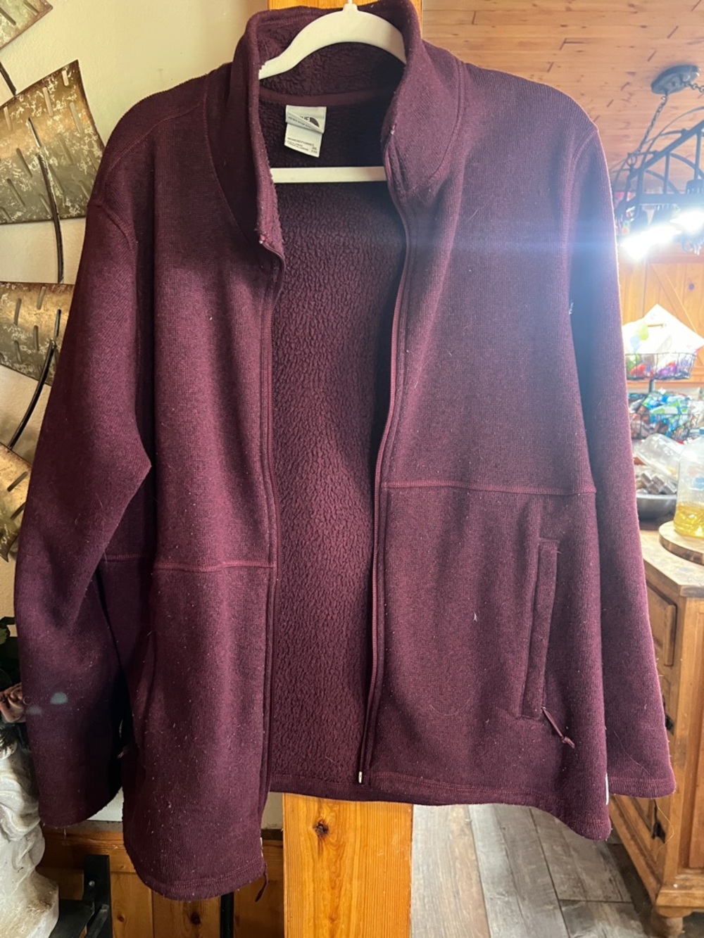 The North Face Women's Burgundy Fleece Jacket